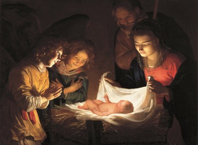 gerrit van honthorst adorazione del bambino