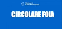 02/07/2019 - Adottata la circolare Foia n.1/2019