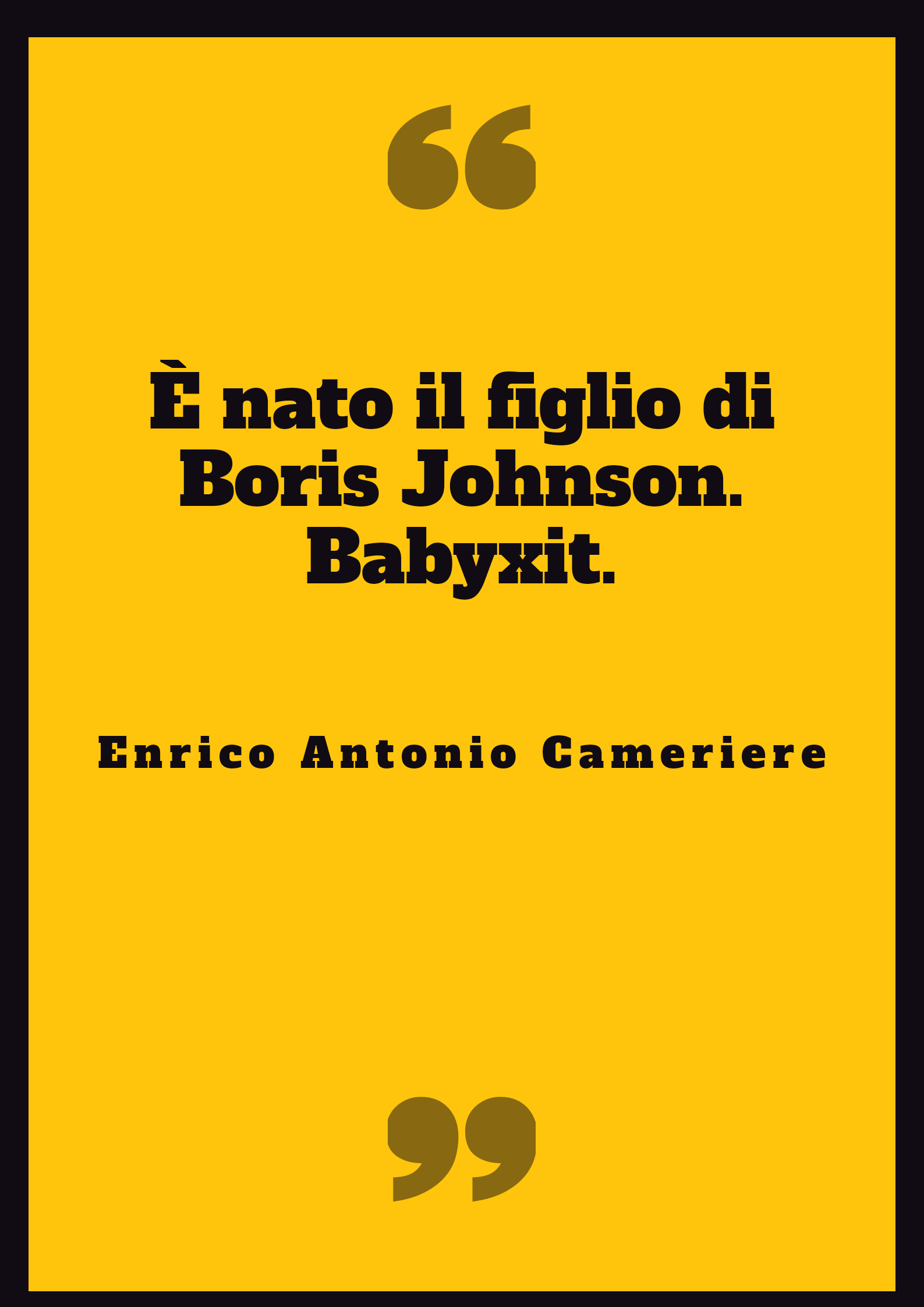 è nato...