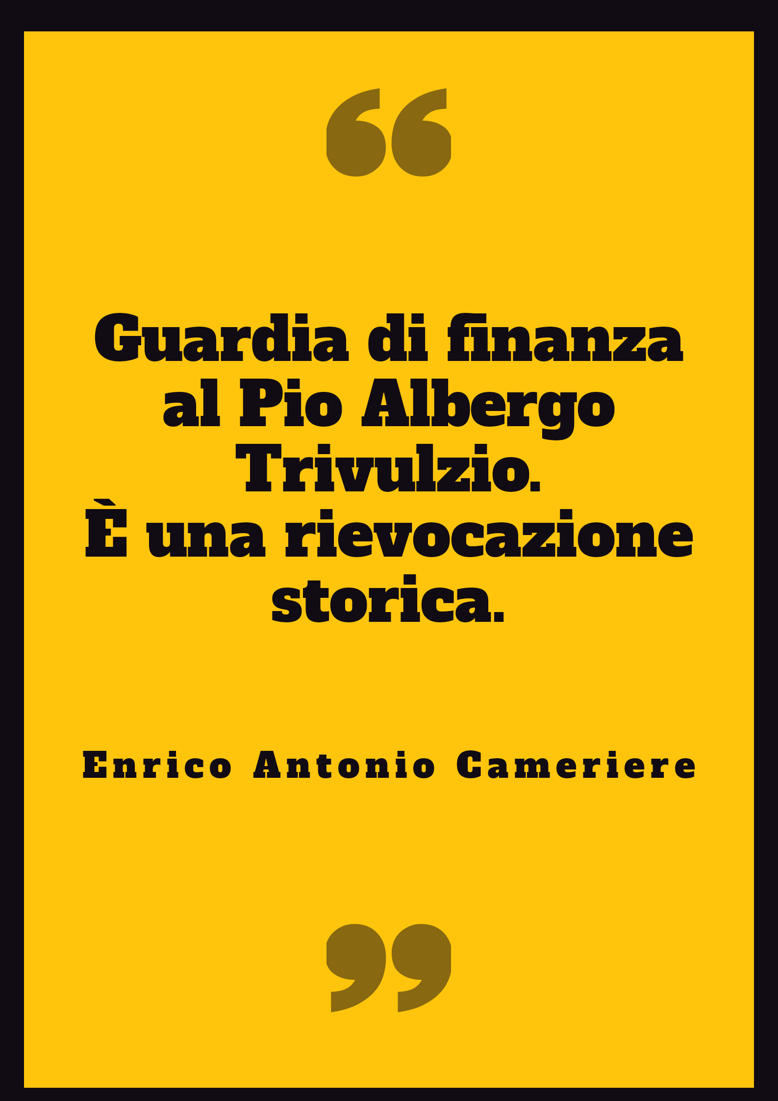 è una rievocazione