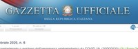 24/02/2020 - In Gazzetta Uffciale il decreto legge con le Misure urgenti in materia di contenimento e gestione dell'emergenza epidemiologica da COVID-19