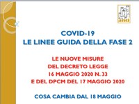 19/05/2020 - La prima nota di lettura Anci al decreto rilancio e le linee guida su cosa cambia dal 18 maggio