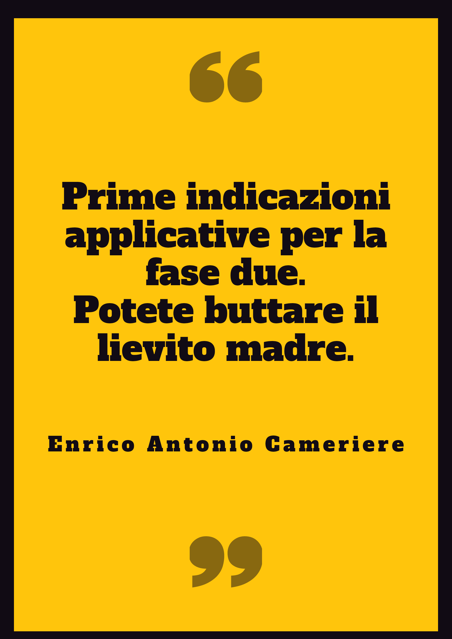 prime indicazioni...