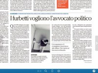 4/11/2015 da Repubblica: I furbetti vogliono l'avvocato politico