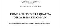 23/08/2021 - Corte dei Conti. Dall’analisi una guida per la razionalizzazione della spesa nei Comuni