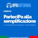 08/07/2021 - ParteciPa alla semplificazione