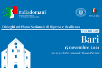 18/11/2021 - Al via “Italia Domani – Dialoghi sul Piano Nazionale di Ripresa e Resilienza”