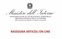 19/10/2021 - Pubblicata la rassegna degli articoli online 