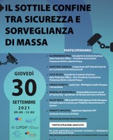 23/09/2021 - Il Garante della Privacy patrocinia il Webinar del 30 settembre su sicurezza e sorveglianza di massa