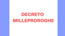 05/01/2021 - Decreto Milleproroghe 2021 in Gazzetta Ufficiale: tutte le misure