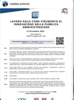 09/12/2022 - Lavoro agile come strumento di innovazione nella Pubblica Amministrazione.