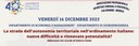 09/12/2022 - UNIBS - La strada dell'autonomia territoriale nell'ordinamento italiano: nuove difficoltà o rinnovate potenzialità?