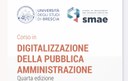 02/09/2022 - Al via la quarta edizione del corso in digitalizzazione della PA