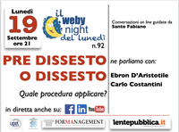 19/09/2022 - Webynight del 19 settembre: pre dissesto o dissesto?