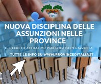 02/03/2022 - Decreto 11 gennaio 2022 recante “Individuazione dei valori soglia ai fini della determinazione delle capacità assunzionali delle province e delle città metropolitane.”