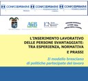 08/03/2022 - Un volume per la diffusione delle buone pratiche  del tavolo bresciano degli inserimenti lavorativi 